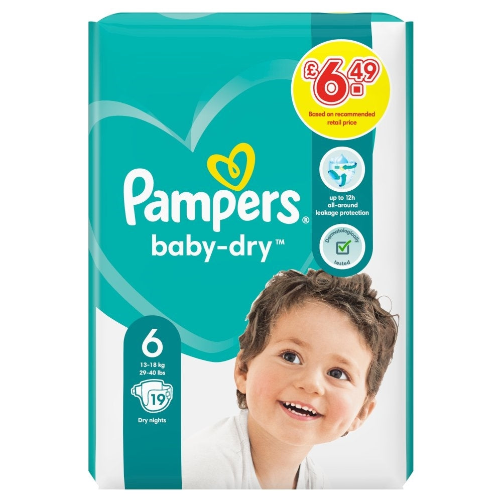 Pampers Nappy Pants Size 6 19 Pack