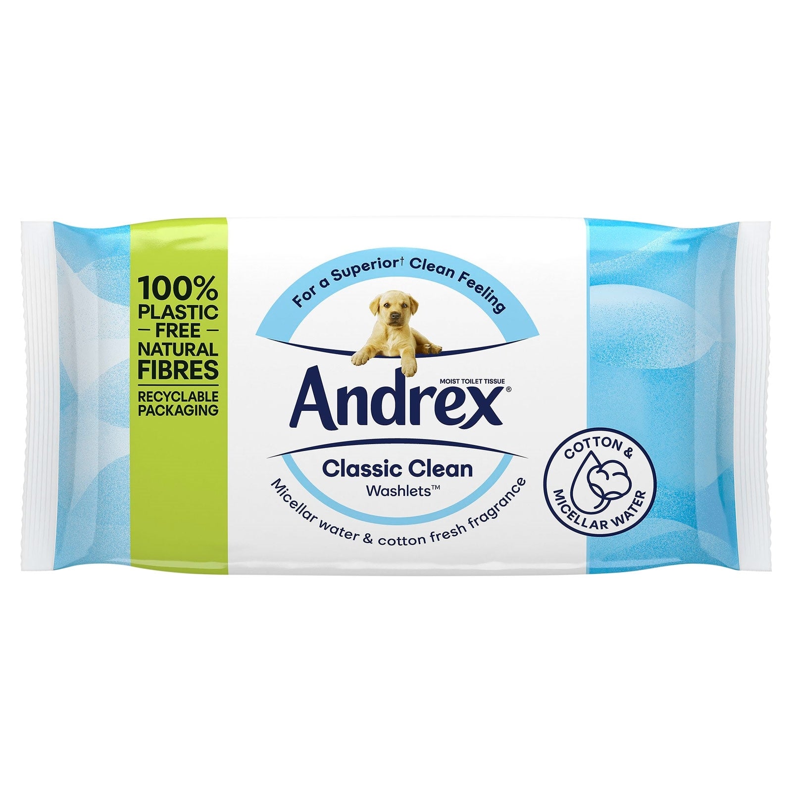Andrex Washlets Wash & Clean Wipes 36 Pack