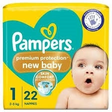 Pampers New Baby Nappies Size 1 22 Pack