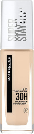 Maybelline SuperStay Active Wear 30Hr Foundation Security Label - 02 NAKED IVORY