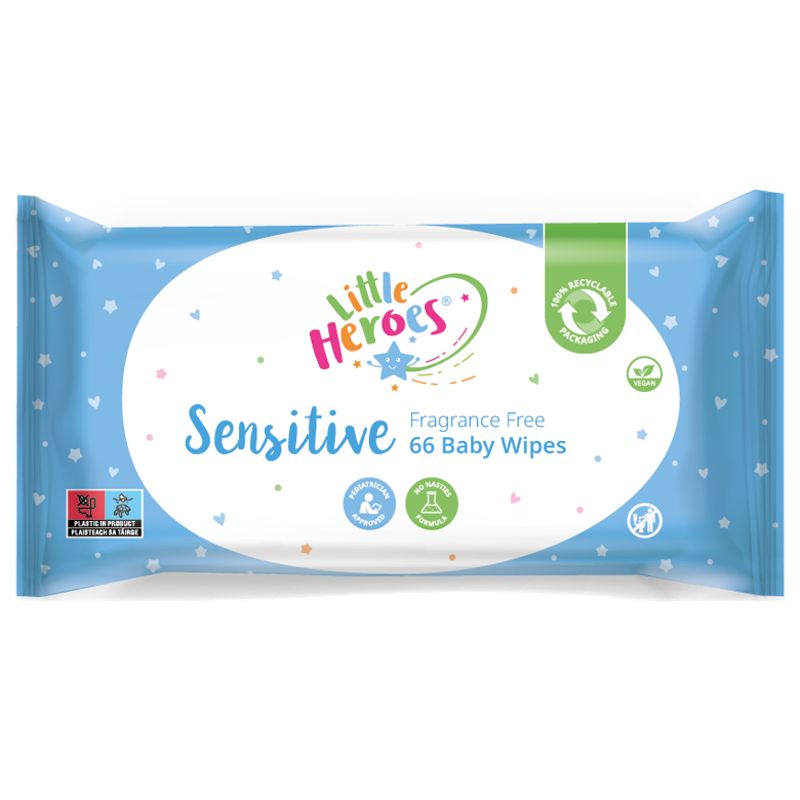 Little Heroes Baby Wipes Sensitive 66 Sheets