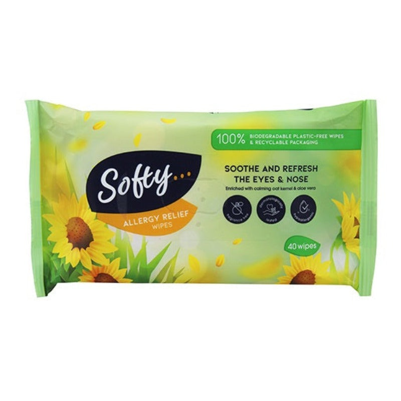 Softy Allergy Relief Wipes 40 Pack