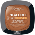 L'Oreal Paris Infaillible 24H Fresh Wear Matte Bronzer - 450 DEEP TAN
