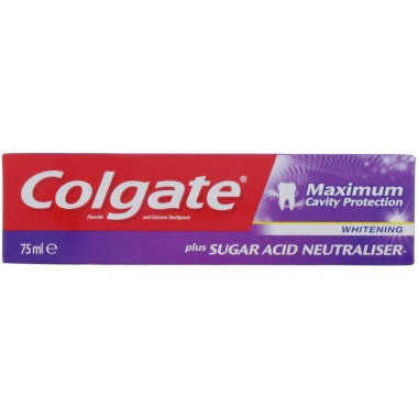 Colgate Toothpaste Maximum Cavity Protection Whitening 75ml
