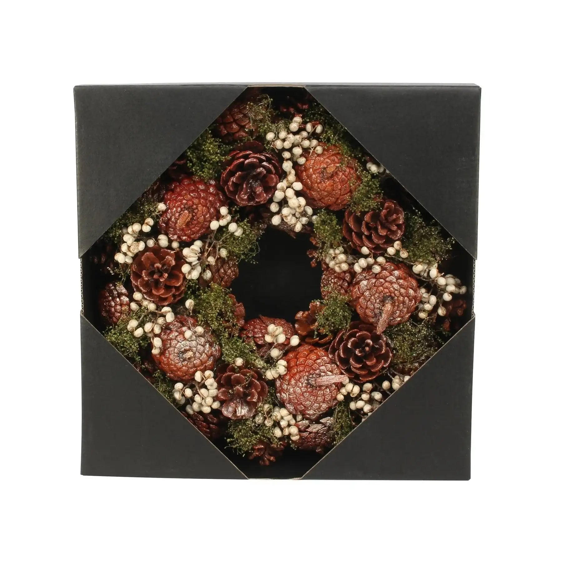 Autumnal Pine Cone Wreath, 30 cm autumn home decor