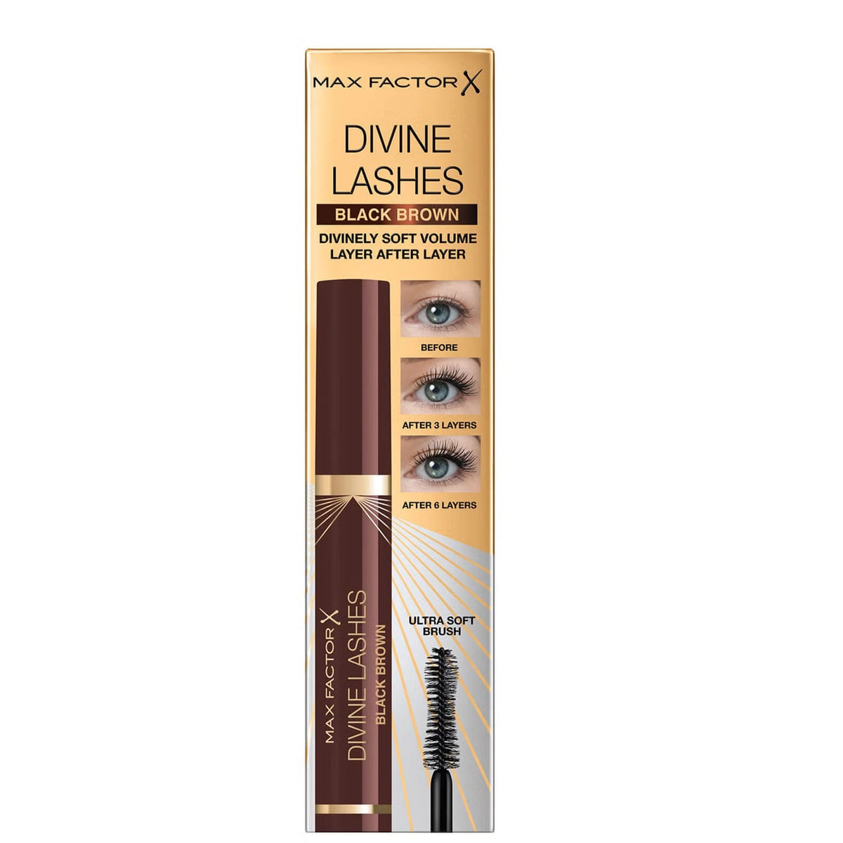 Max Factor Devine Lashes Mascara - BLACK BROWN