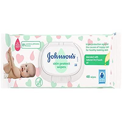 Johnson's Baby Wipes Skin Protect 48 Pack with Lid