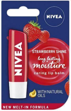 Nivea Lip Balm Strawberry 4.8g