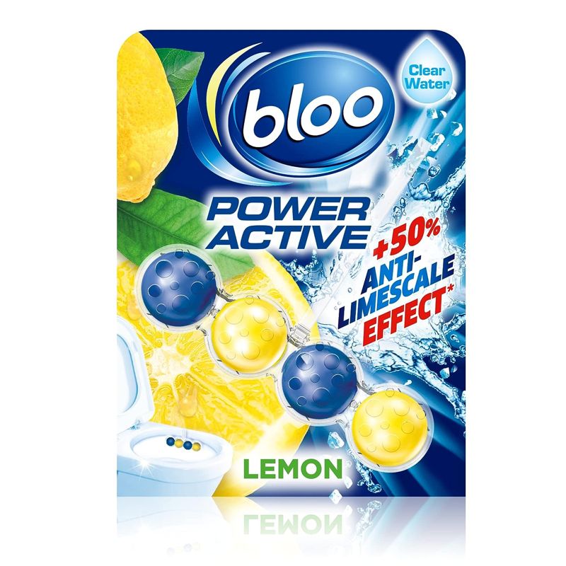 Bloo Power Active Lemon Toilet Rim Block 50g