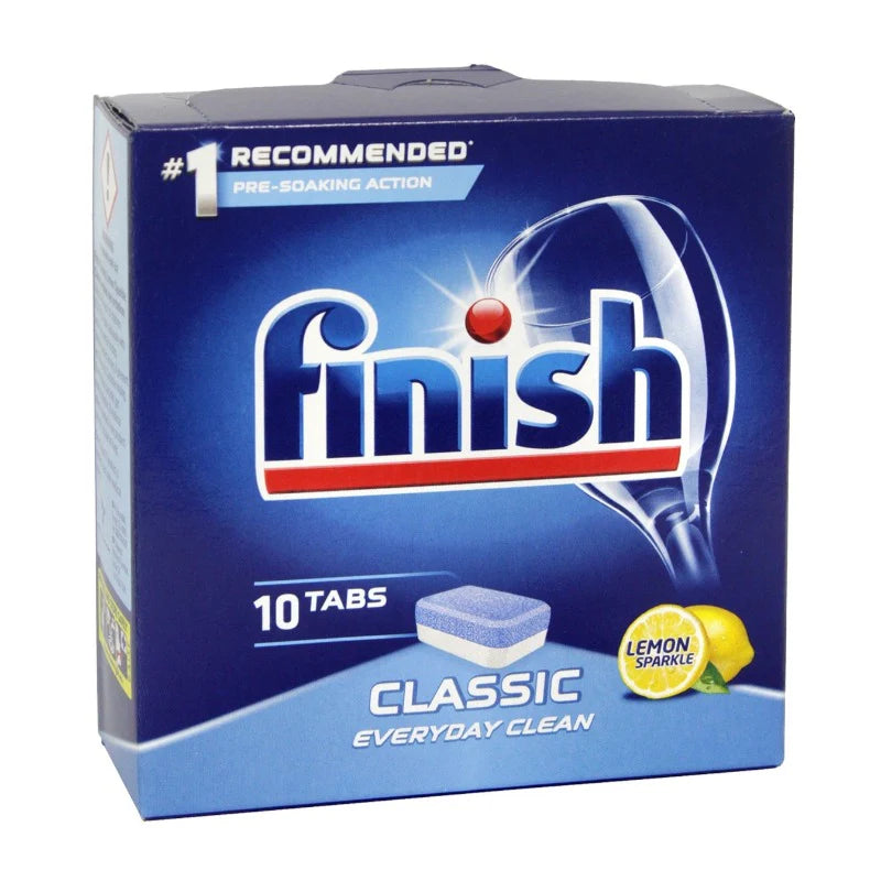 Finish Classic Dishwasher Tablets Lemon Sparkle 10 Pack