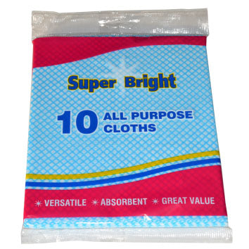 Super Bright All Purpose Cloths 10 Pack