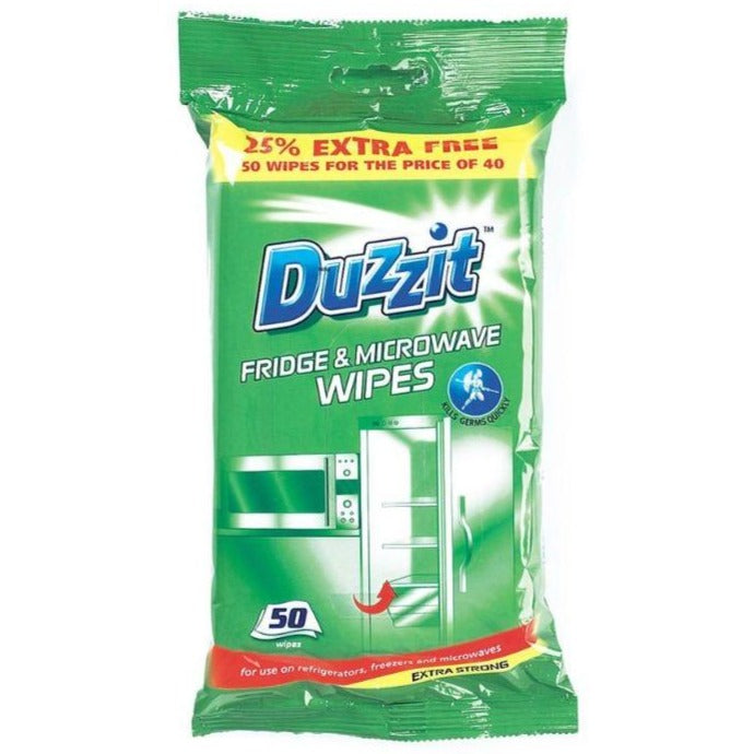 Duzzit Fridge Freezer & Microwave Wipes 50 Pack