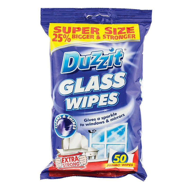 Duzzit Glass Wipes 50 Pack