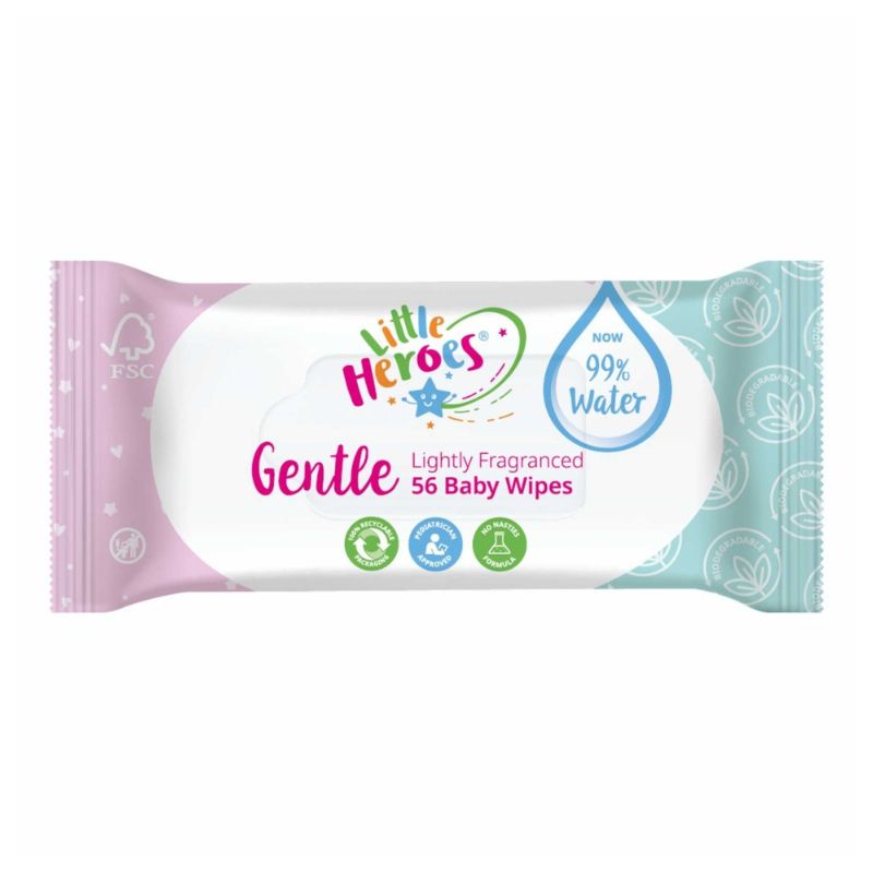 Little Heroes Baby Wipes Gentle Care 56 Sheets