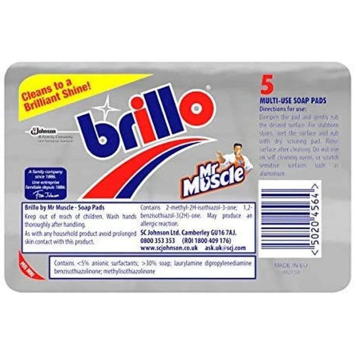 Brillo Mr Muscle Multi-Use Soap Pads 5 Pack