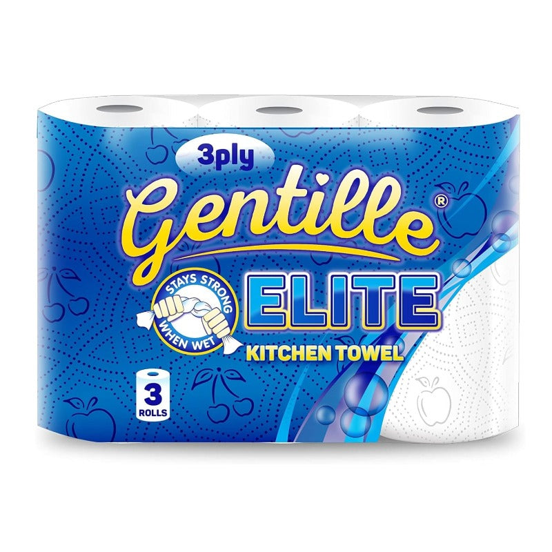 Gentille Elite Kitchen Towel 3 Roll Pack
