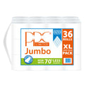 PPC Jumbo White Quality Toilet Paper 36 Roll Value Pack
