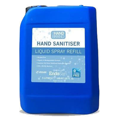 The Hand Brand Hand Sanitizer Liquid Spray Refill Blue 5L