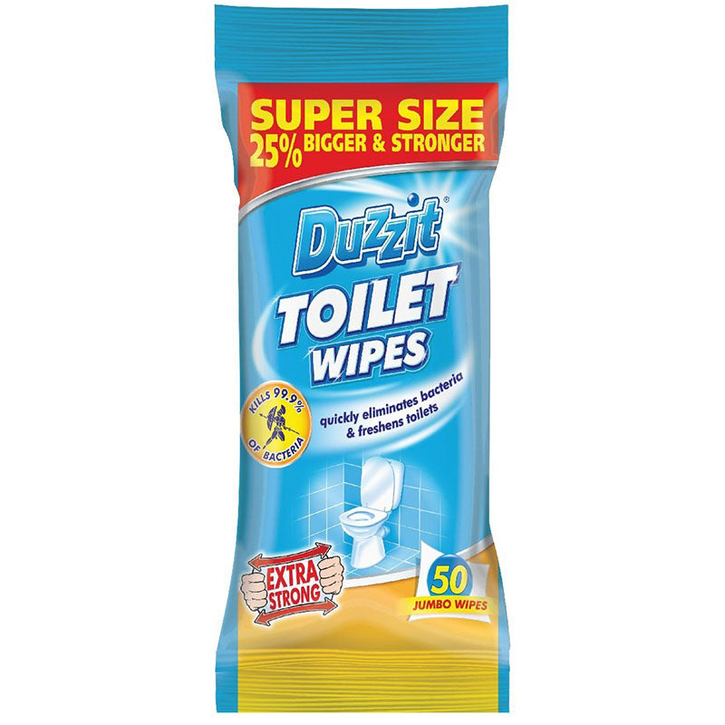 Duzzit Toilet Cleaning Wipes 50 Pack