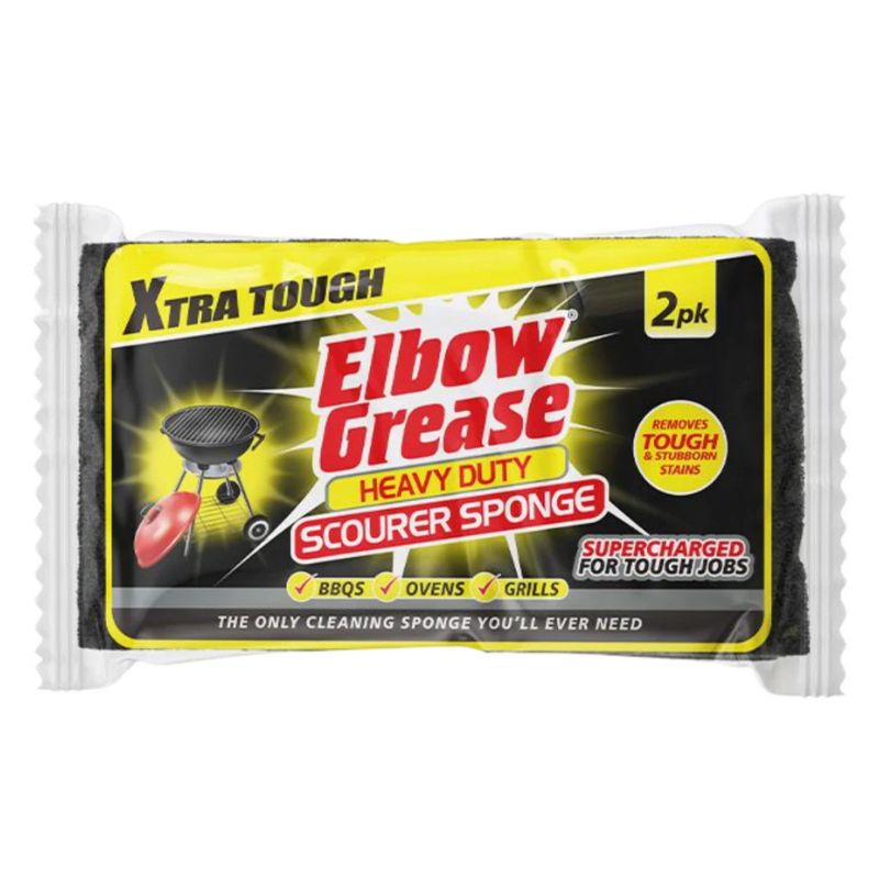 Elbow Grease Heavy Duty Scourer Sponge 2 Pack