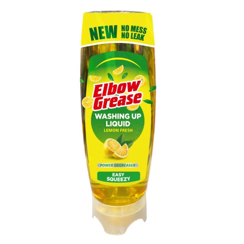 Elbow Grease Squeezy Washing Up Liquid Lemon 450ml