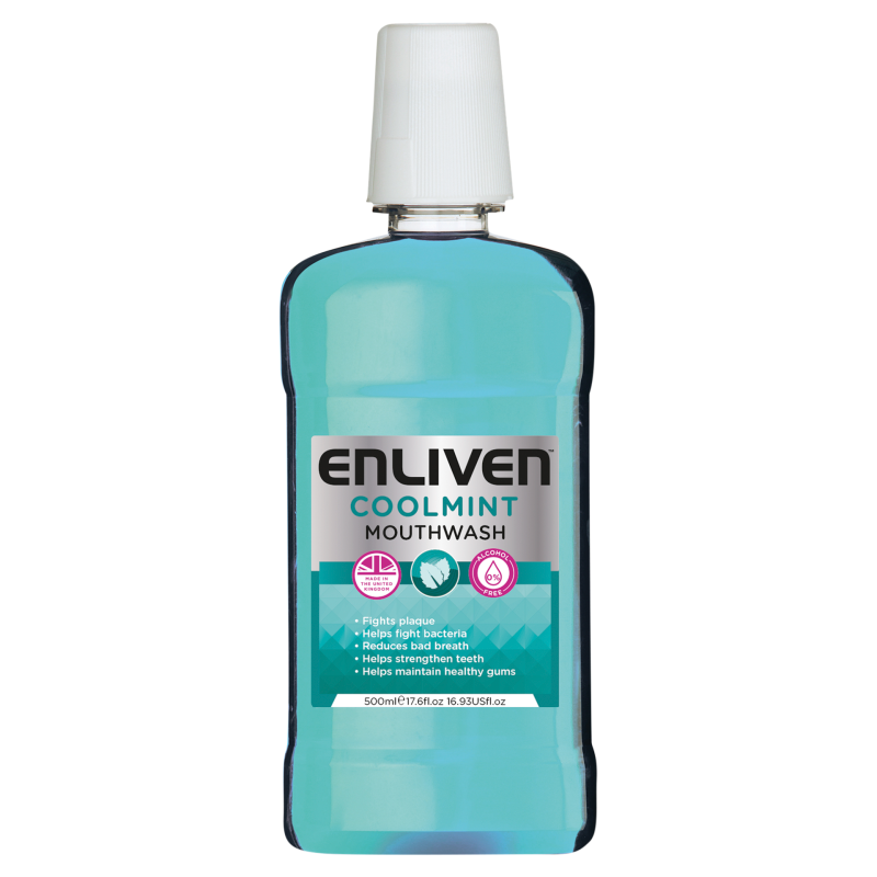 Enliven Mouthwash Cool Mint 500ml