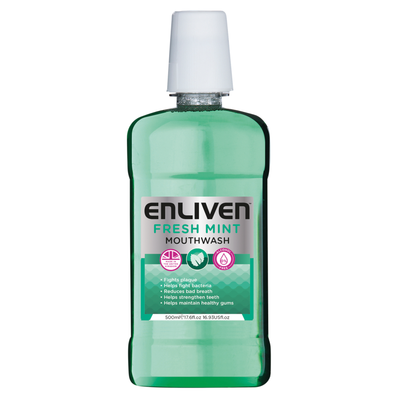 Enliven Mouthwash Fresh Mint 500ml