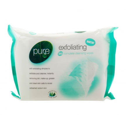 Pure Exfoliating Cleansing Wipes 20 Pack