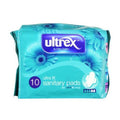 Ultrex Ultra Fit Sanitary Pads with Wings 10 Pack
