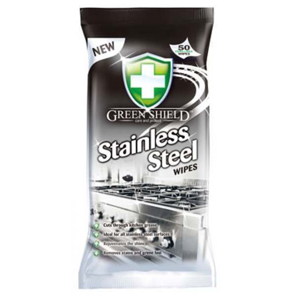Green Shield Stainless Steel Wipes 70pk