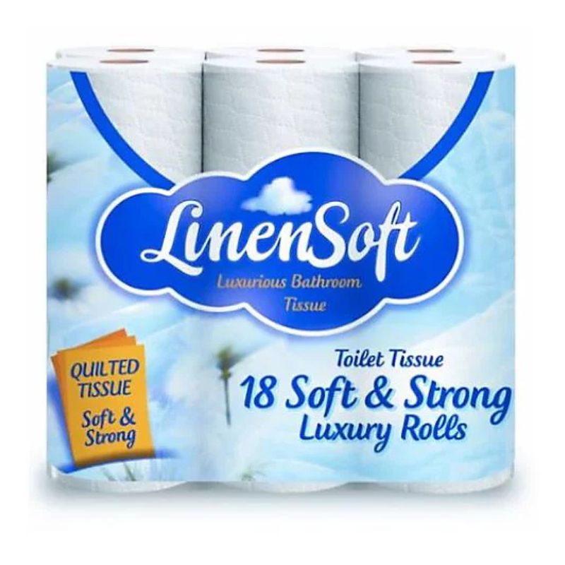 Linen Soft Quilted 2 Ply Toilet Roll 18 Pack