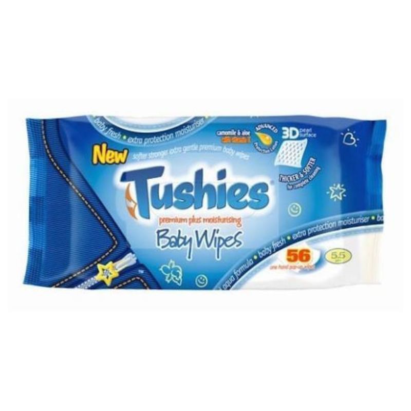 Tushies Baby Wipes Premium 56 Sheets