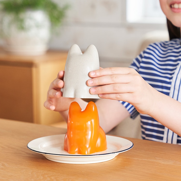 +d Koneko Cup for cat-shaped jelly and pudding