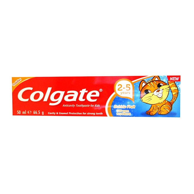 Colgate Anticavity Toothpaste For Kids 2-5 Years Bubblefruit 50ml