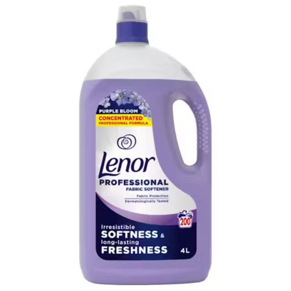 Lenor Professional Liquid Fabric Softener Purple Bloom 200W 4L