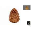 Glass LED Pinecone, 14–15.5 cm autumn home decor