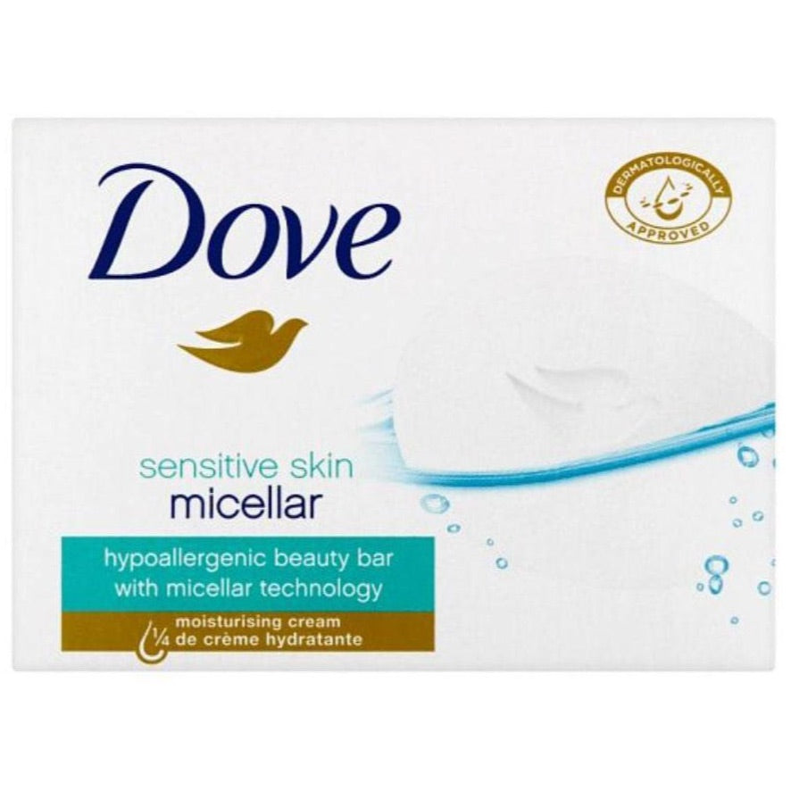 Dove Soap Sensitive Skin Hypoallergenic Beauty Bar 100g