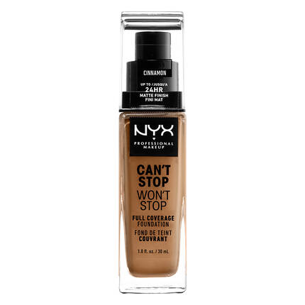 NYX Professional Can't Stop Won't Stop Foundation Full Coverage - 15.5 CINNAMON