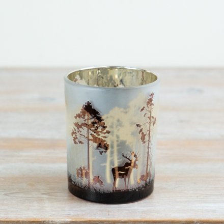 Candle Holder Tree & Deer – Item 81187 autumn home decor