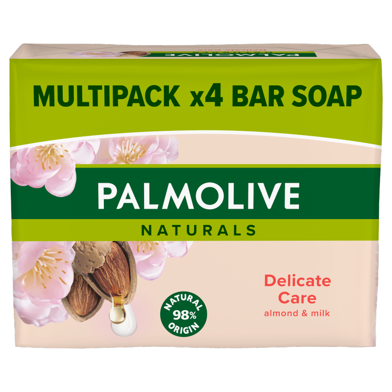 Palmolive Naturals Soap Delicate Care with Almond Milk 4 x 90g