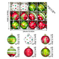 Christmas Bauble Set - Assorted Colours - LOWZY
