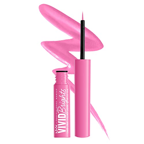 NYX Professional Makeup Vivid Brights Matte Liquid Eyeliner - 08 DON'T PINK TWICE
