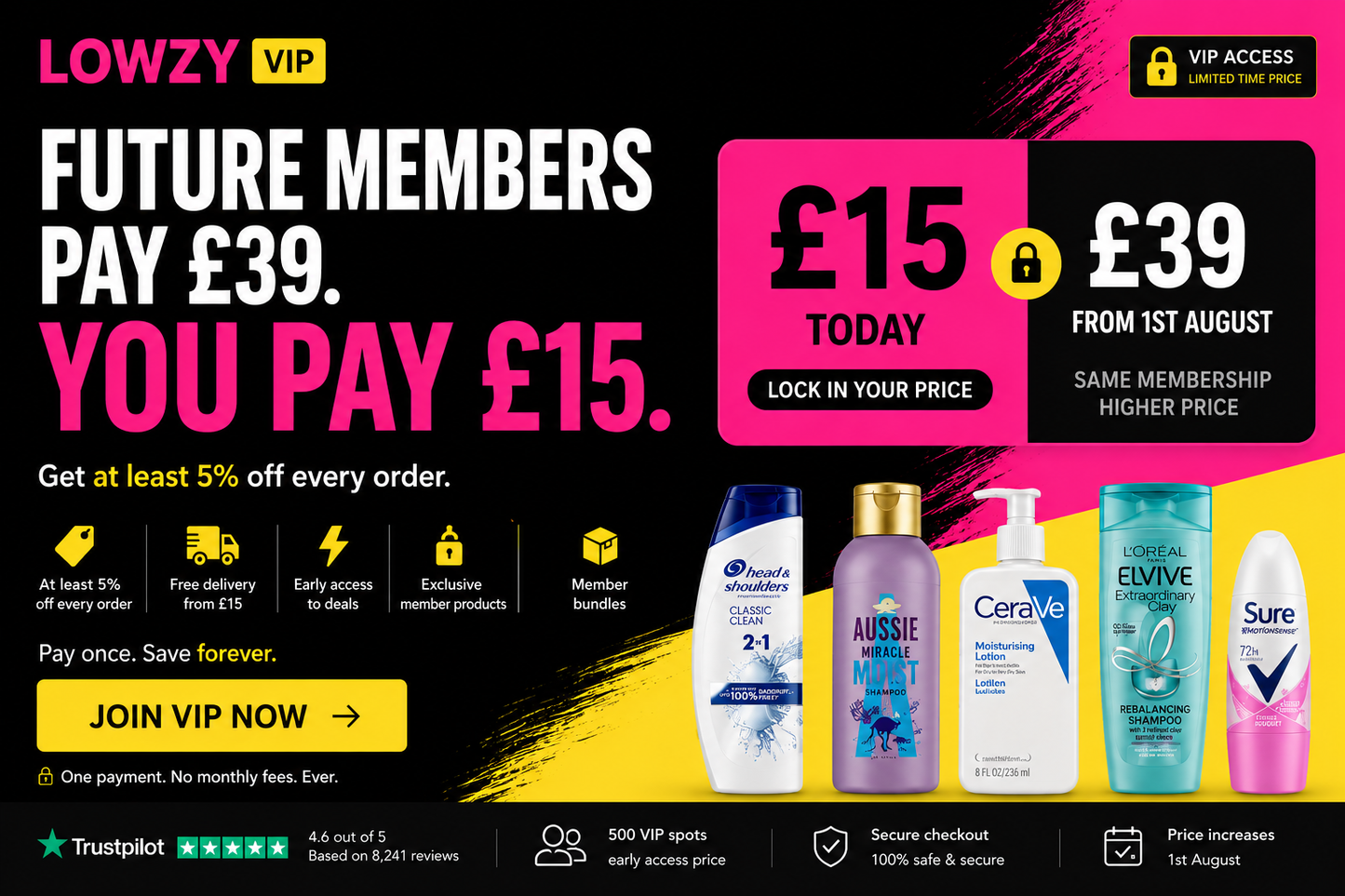 LOWZY VIP Membership — Early Bird