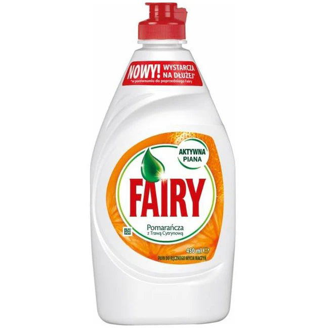 Fairy Washing Up Liquid Orange & Lemon Grass 450ml