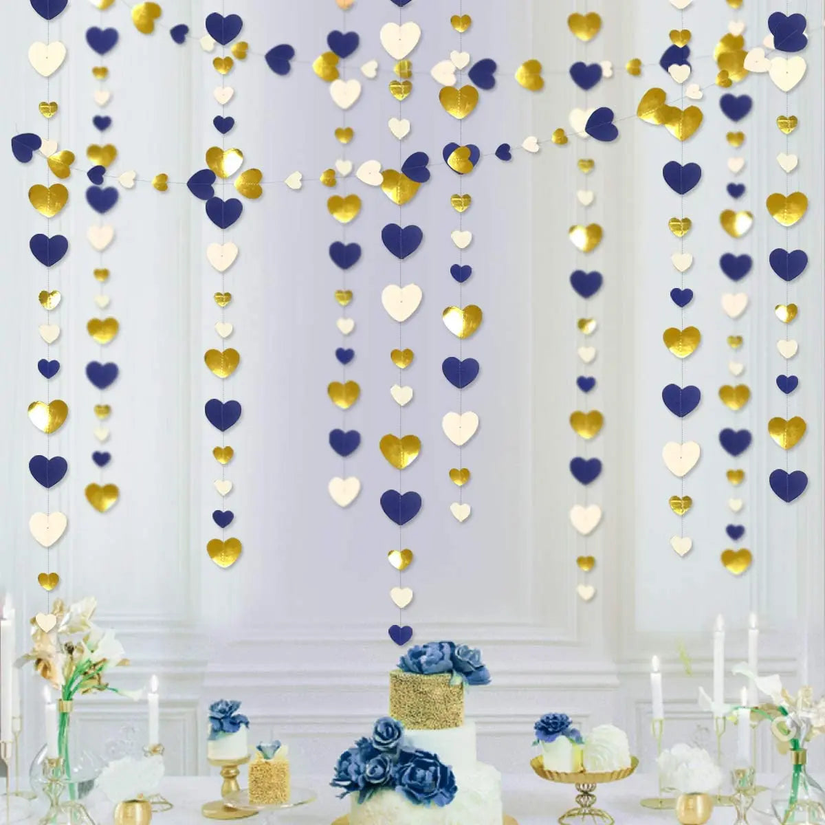 Autumn Heart Paper Garland – 4m Hanging Decoration
