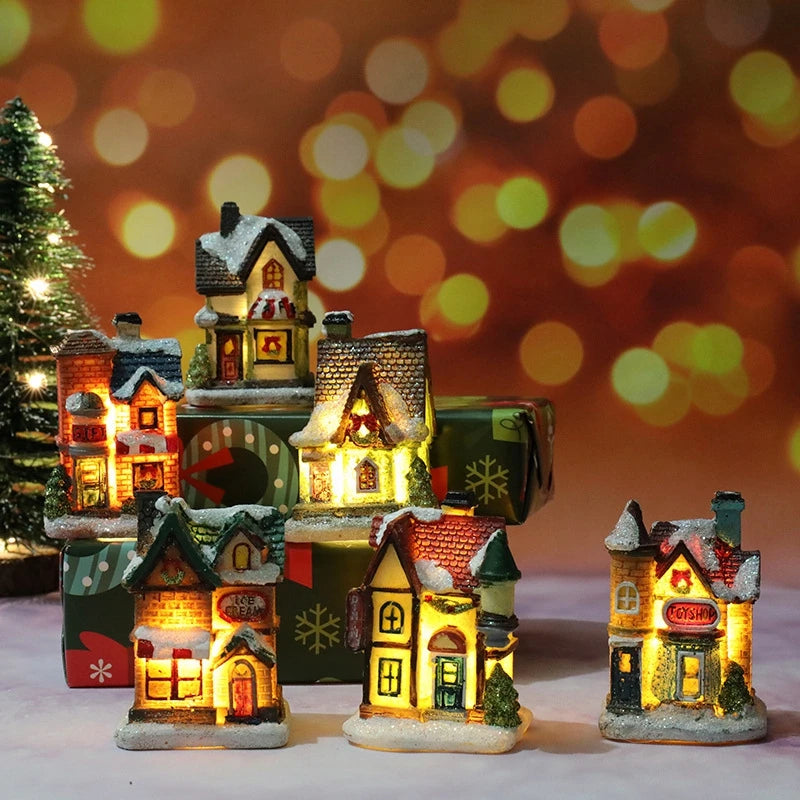 Mini LED Christmas House Light – 12 Festive Designs
