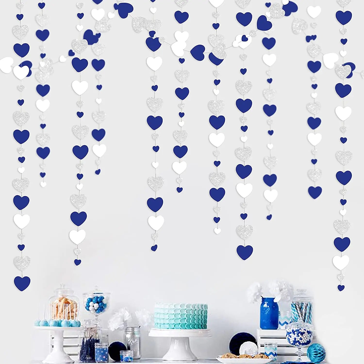 Autumn Heart Paper Garland – 4m Hanging Decoration