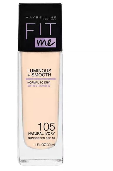 Maybelline Fit Me Luminous & Smooth Foundation - 105 NATURAL IVORY