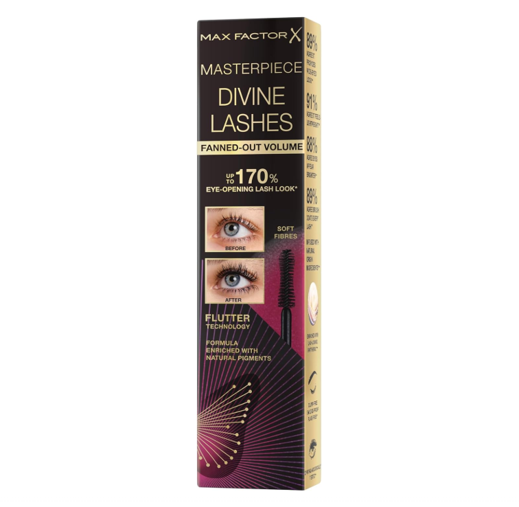 Max Factor Devine Lashes Fanned Out Volume Mascara - RICH BLACK