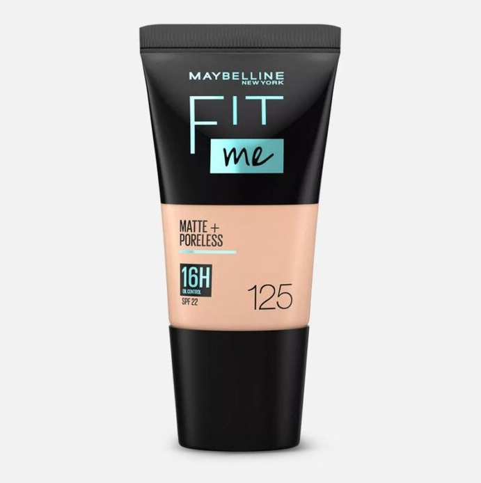 Maybelline Fit Me 16H Foundation Matte & Poreless SPF22 125 Nude Beige 18ml